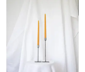 Taper Candles- Pair Harvest Gold