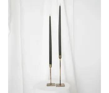 Taper Candles - Pair Olive