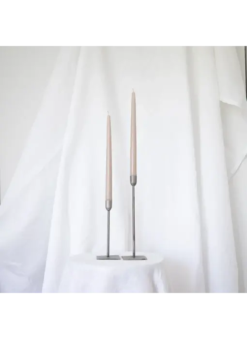 Taper Candles - Pair Oatmeal