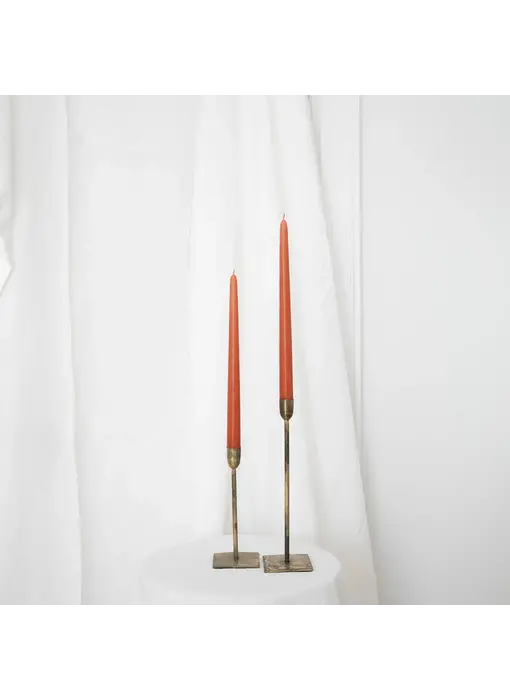Taper Candles - Pair Terracotta