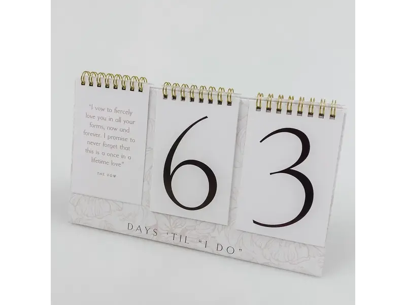Heirloom Bridal Company Wedding Countdown Calendar