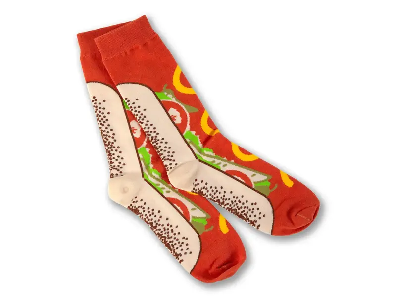 Transit Tees Chicago Style Hot Dog Socks - Large