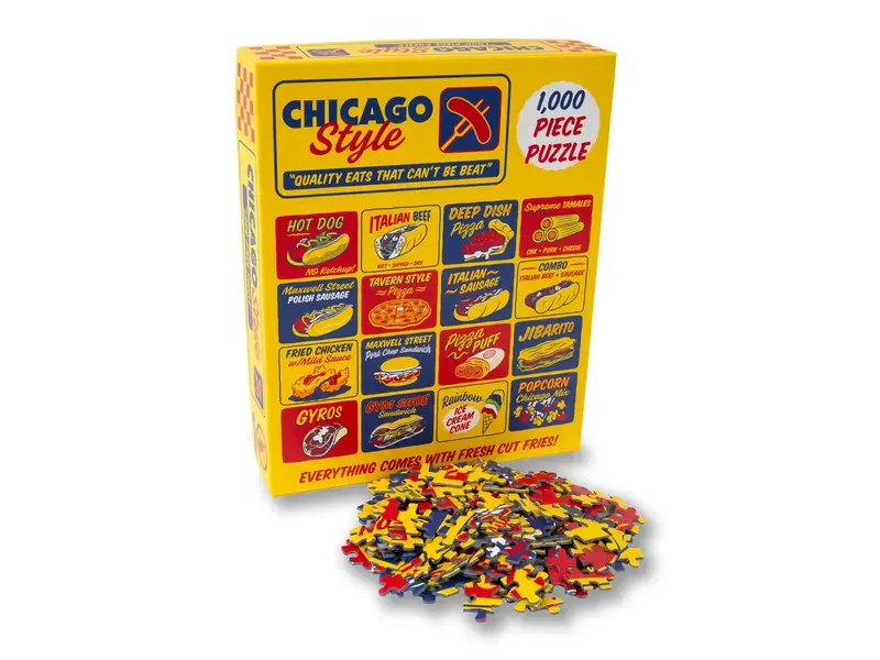 Transit Tees Chicago Style Eats 1000 Piece Puzzle