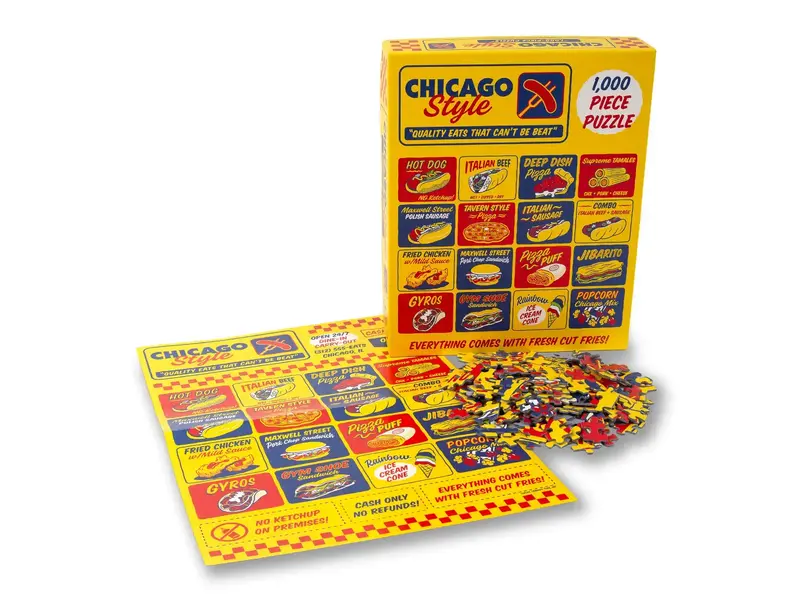 Transit Tees Chicago Style Eats 1000 Piece Puzzle