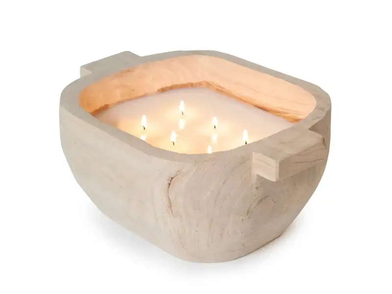 Andaluca Paulownia Wood Handle Candle