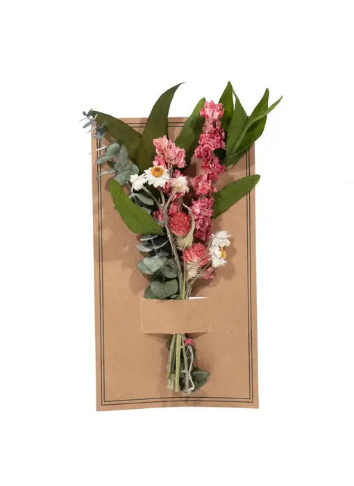 Eucalyptus & Pink Larkspur Mini Bouquet