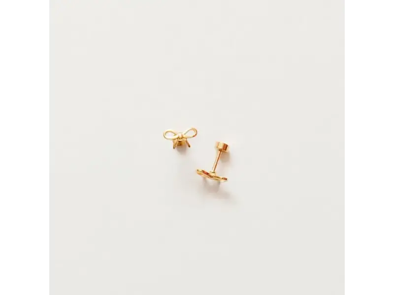 pip pop post Bow earrings