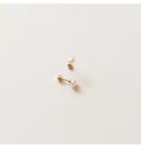 pip pop post Pearl earrings