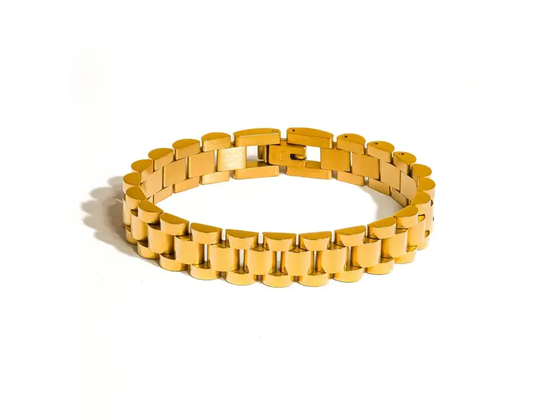 MAIQ Accessories Yannick 18K Gold Non-Tarnish Watchband Bracelet