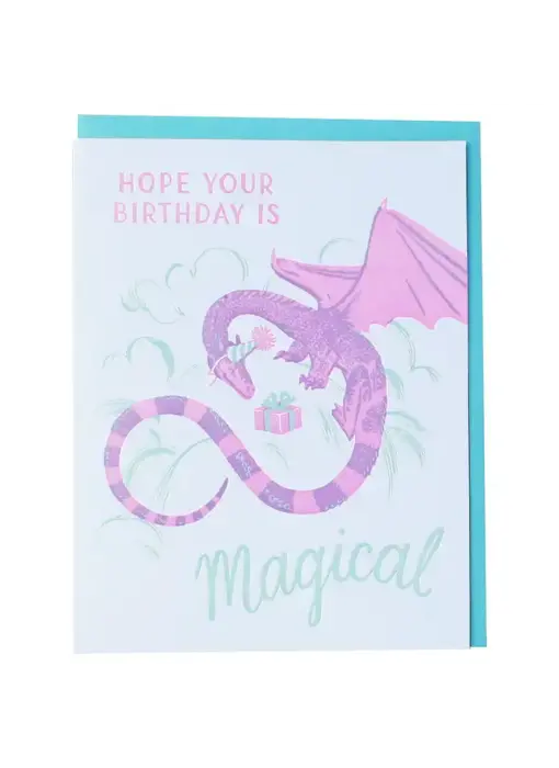 Happy Dragon Birthday Card