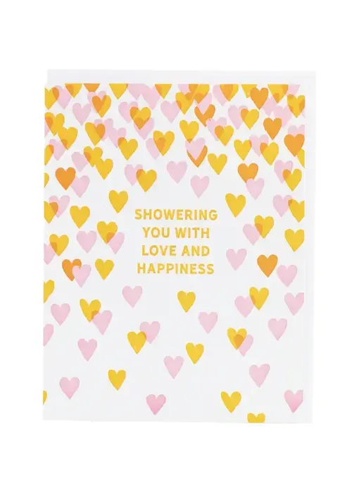Hearts Shower Card