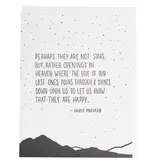 Smudge Ink Stars in the Sky Quote Sympathy Card