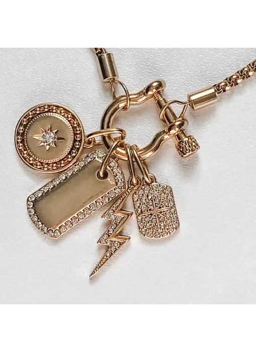 Horse Bit Mini- Collection Charms 14K Steel Necklace