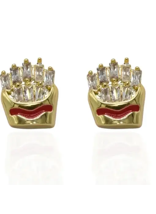 Snack Pack Stud Earrings - French Fries