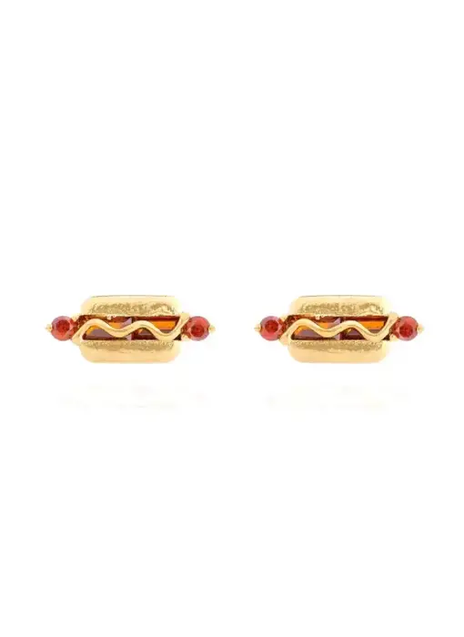 Snack Pack Stud Earrings - Hot Dog