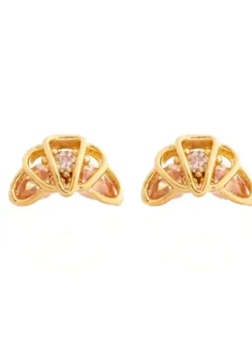Snack Pack Stud Earrings - Croissant
