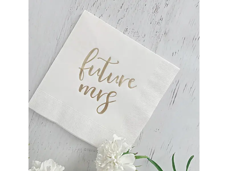EnFete LLC Future Mrs. Bridal Shower Luncheon Napkins