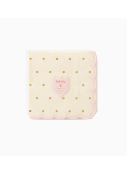 Princess Scalloped Cocktail Napkin