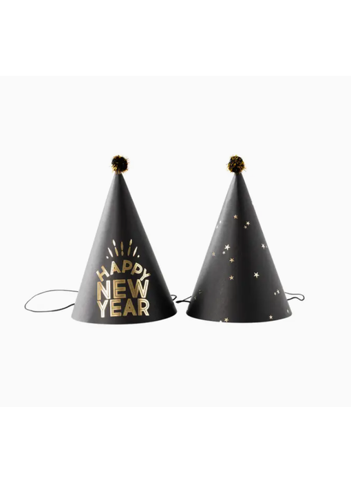 Happy New Year Party Hats - 8 count