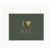 Smitten on Paper I Heart Dad Greeting Card