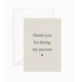 Smitten on Paper My Person Greeting Card