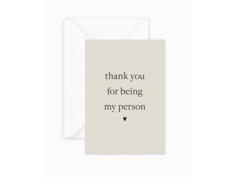 Smitten on Paper My Person Greeting Card