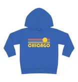 Hey Mountains Chicago, Illinois Toddler Hoodie - Vintage Royal