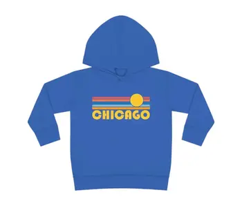 Chicago, Illinois Toddler Hoodie - Vintage Royal