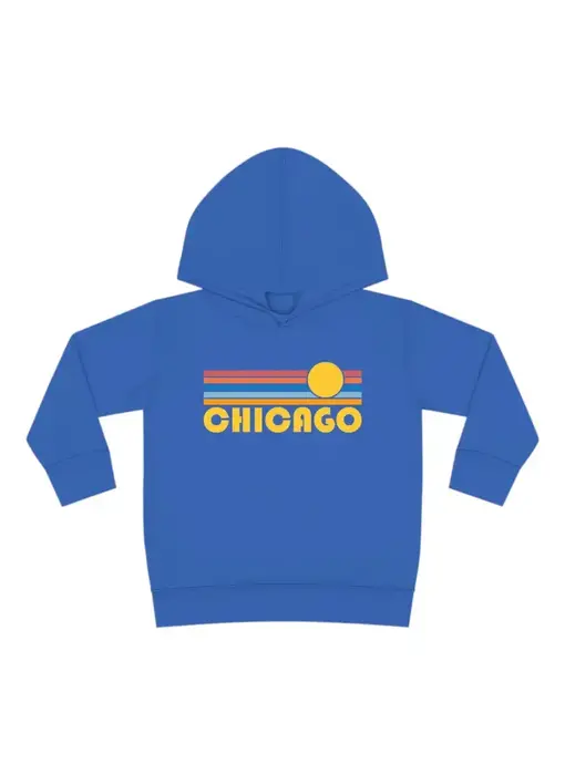Chicago, Illinois Toddler Hoodie - Vintage Royal