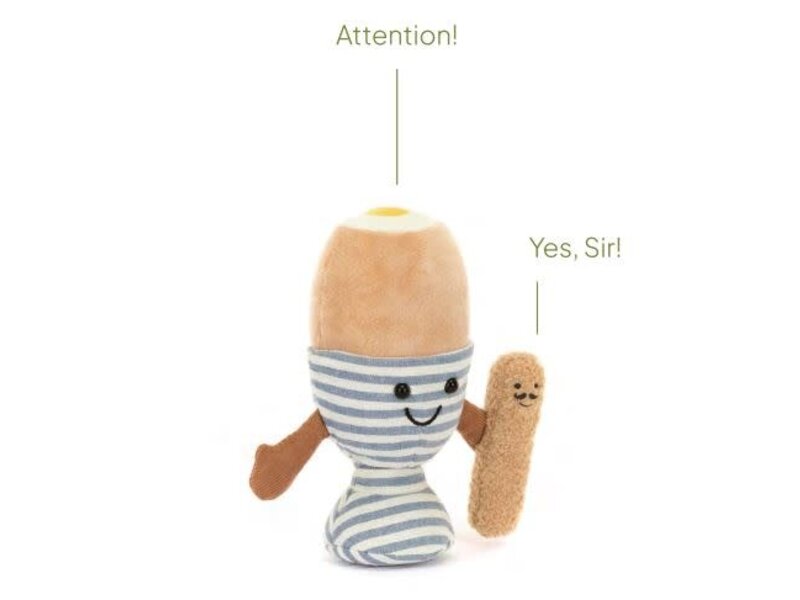 JellyCat Inc Amuseables Eggetha Egg & Lance Soldier