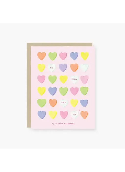 Conversation Hearts Valentine's Day Card