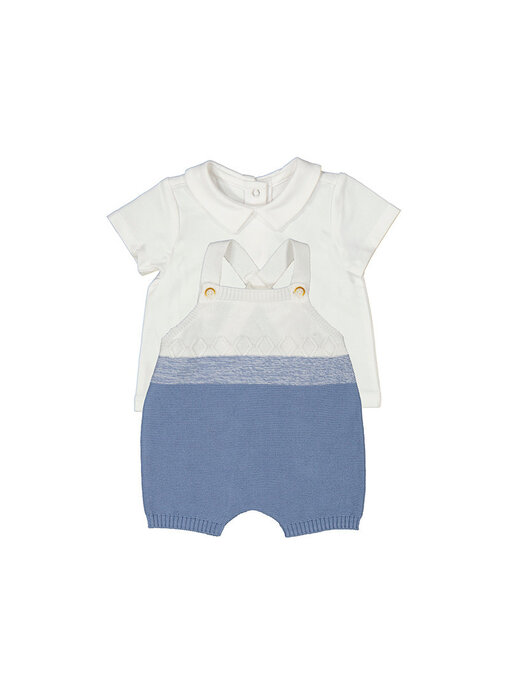Knit dungarees set - Riviera