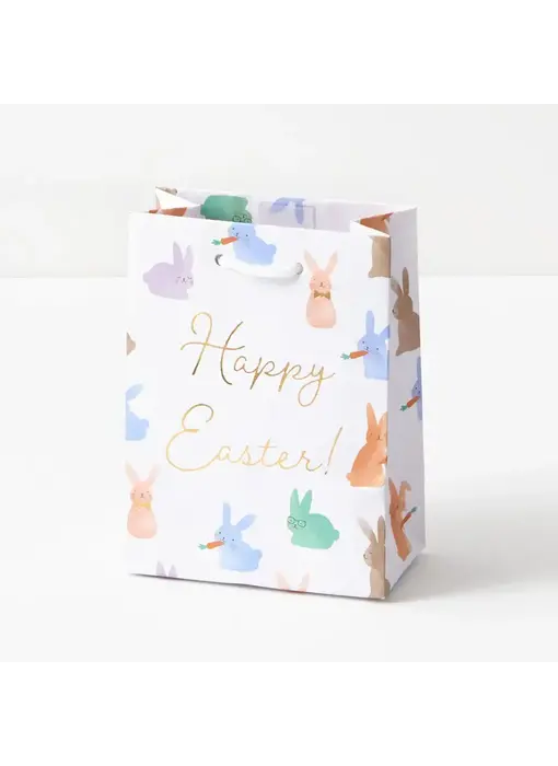 Watercolor Bunnies Easter Gift Bag  Small
