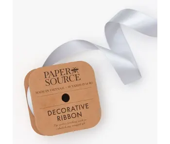 Satin Ribbon 1" Width Silver