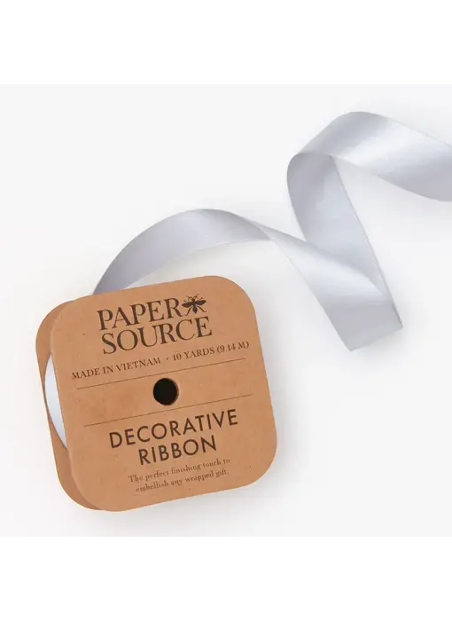 Satin Ribbon 1" Width Silver