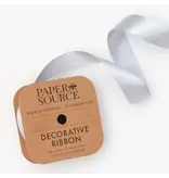Paper Source Satin Ribbon 1" Width Silver