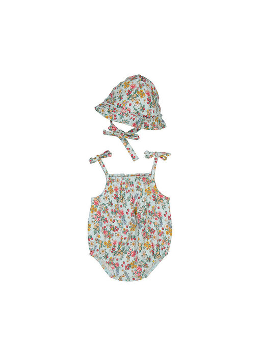 Floral Bodysuit with Hat