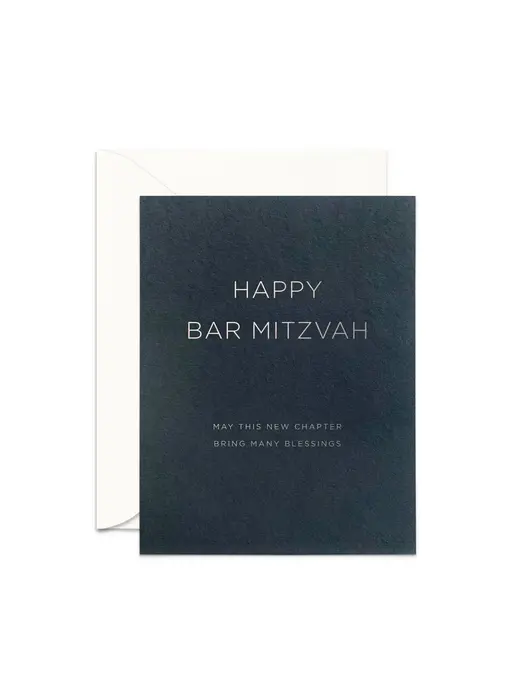 Classic Bar Mitzvah Greeting Card