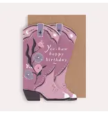 Sister Paper Co. Cowboy Boots Birthday Card | Cowgirl Birthday Card | Western