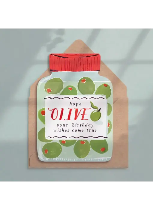 Olives Birthday Card | Olive Jar Birthday Card