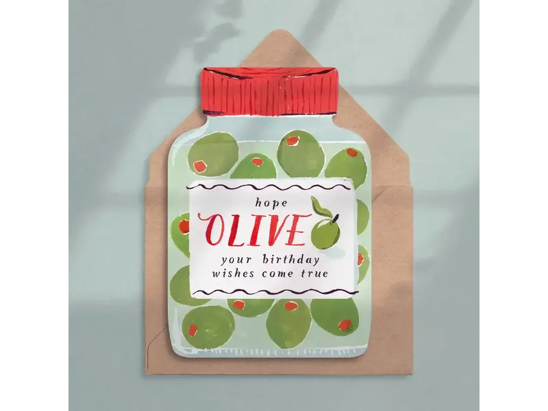 Sister Paper Co. Olives Birthday Card | Olive Jar Birthday Card