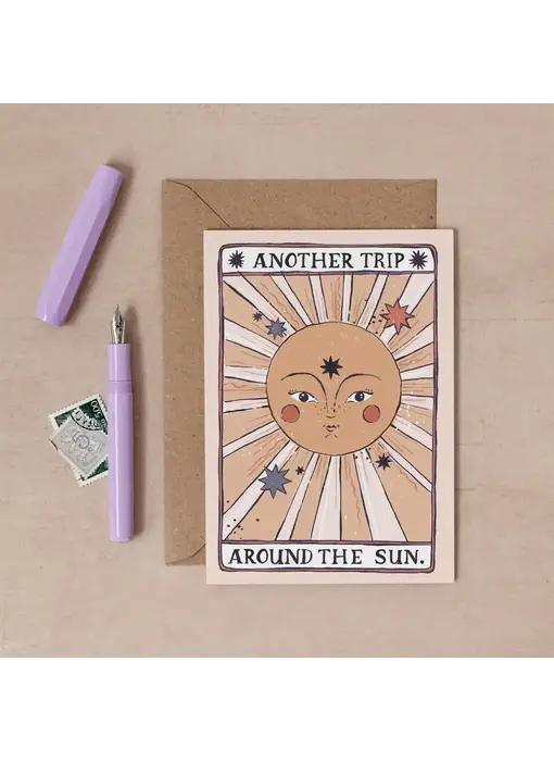 Tarot Sun Birthday Card | Tarot Card | Sun Greeting Cards