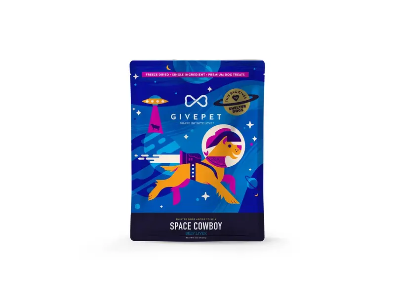 GivePet GivePet Space Cowboy Freeze-Dried Dog Treats
