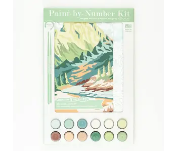 Mountainscape Paint-By-Number Kit