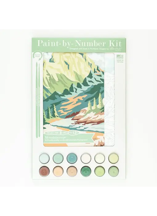 Mountainscape Paint-By-Number Kit