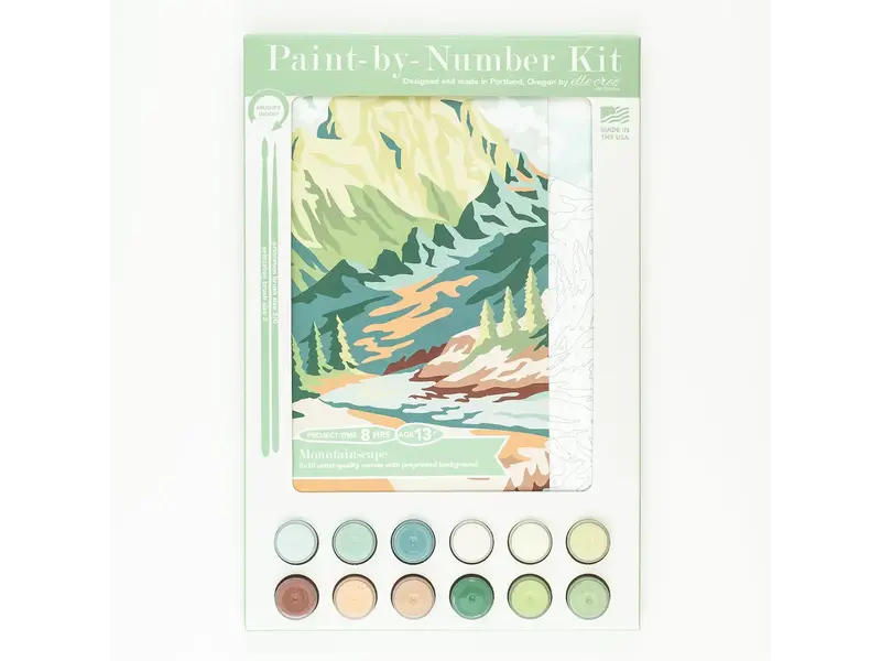 Elle Cree Mountainscape Paint-By-Number Kit