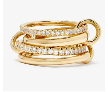 Multi Band Eternity Ring Band- Stacking Bands Gold