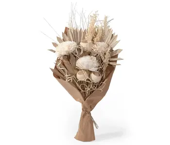 Sola Flower and Natural Palm Bouquet