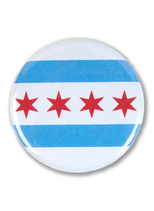 Button Pin- chicago flag