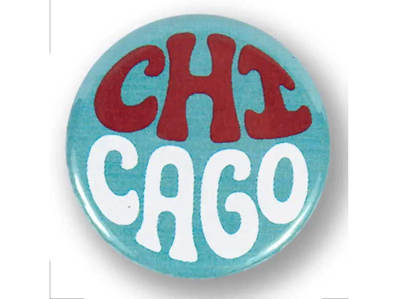 Transit Tees Button pin- chicago